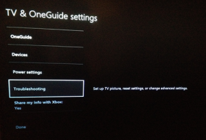 Xbox one troubleshooting